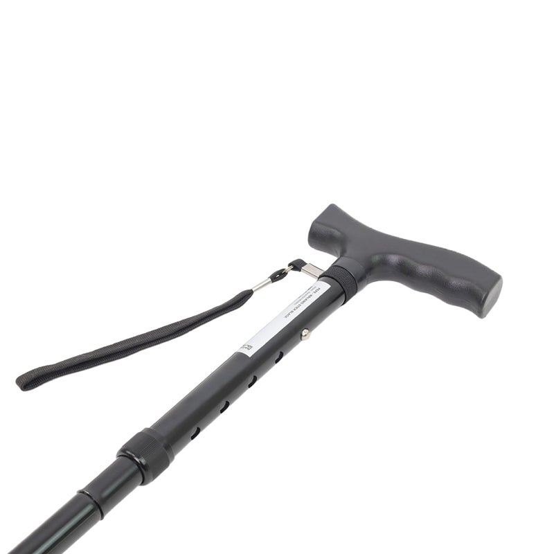 PEPE Mobility Folding Cane, Foldable Walking Cane with Adjustable Height, Collapsible and Lightweight, Portable Walking Stick for Mobility Aid - Image 4